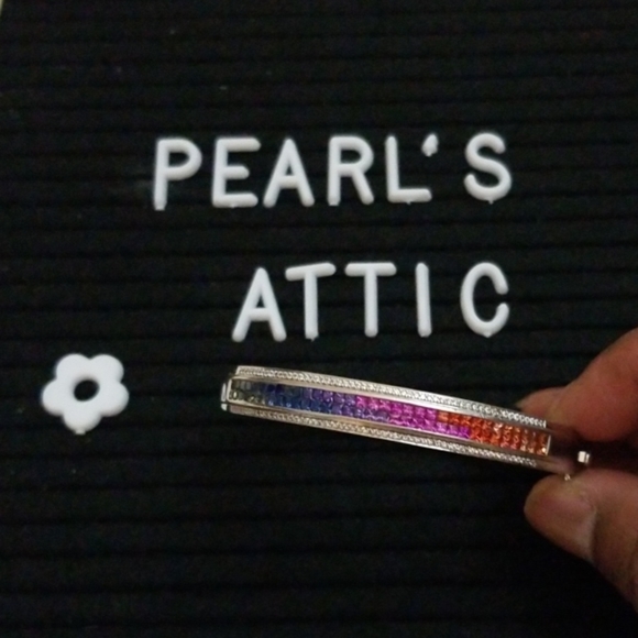 Multi Sapphire Bracelet Silver - Picture 3 of 5